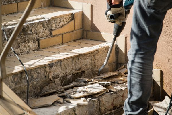 Concrete Stair Demolition in Harrisburg